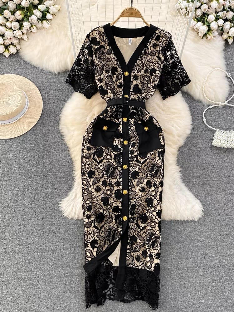 Wifey luxury lace dress FBC28 image