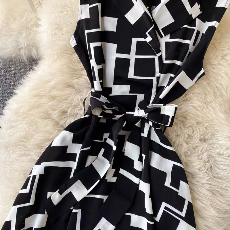 Formal dinner print dress CD112 image