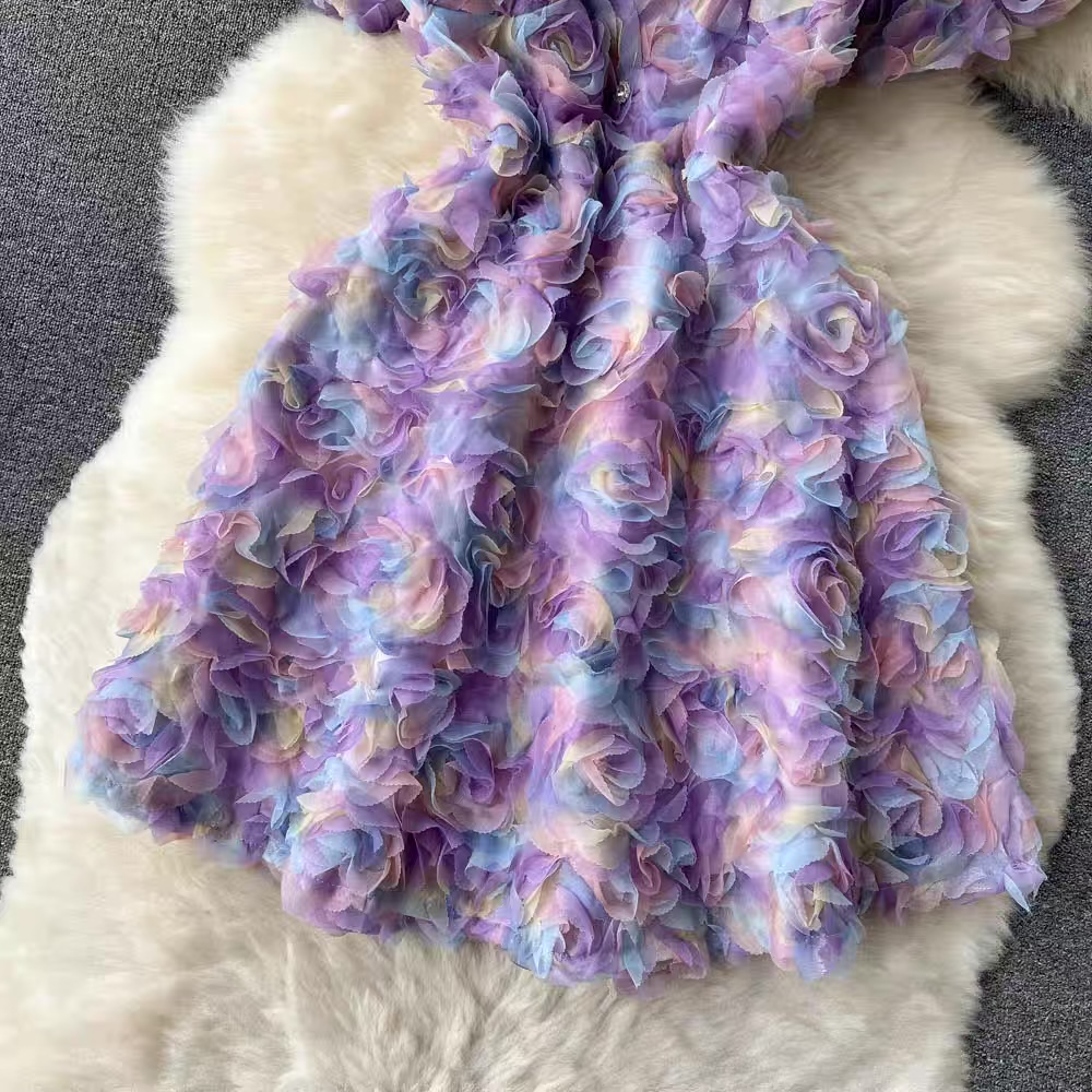 Stay chic floral mini  dress CD98 image