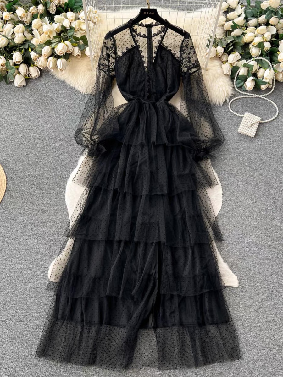 A very important date tulle dress EVD60 image