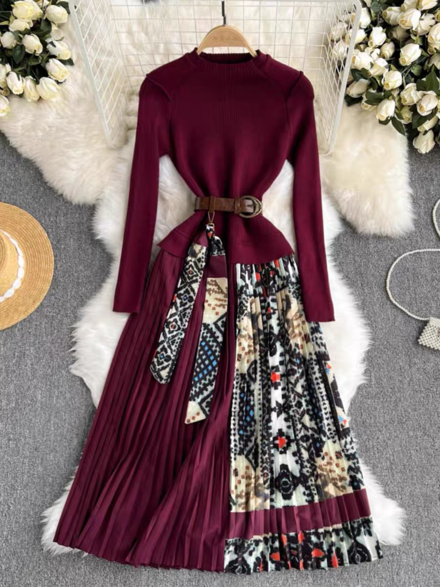 The cross over sweater dress FD562 image