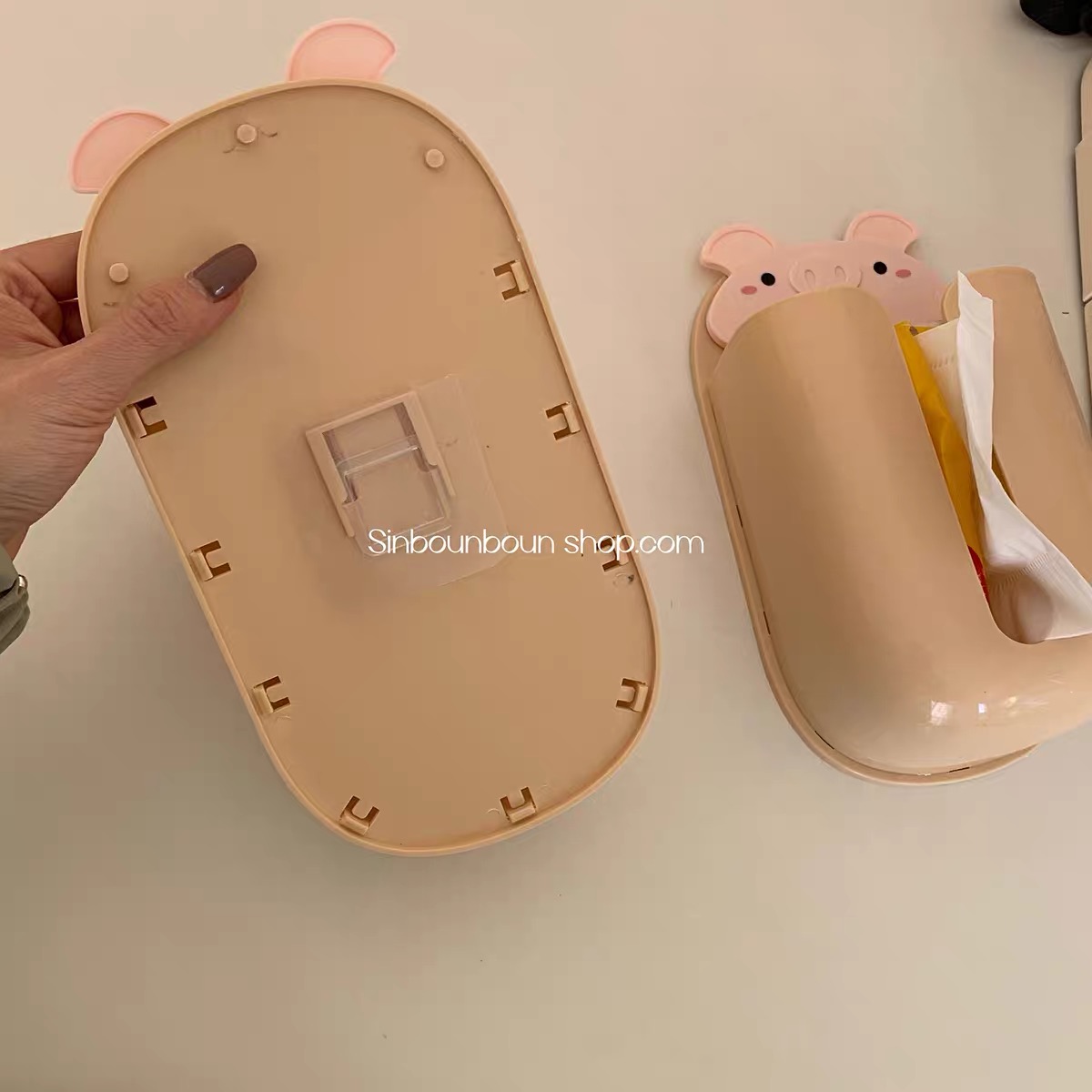 Fancy adhesive wall tissue box DCZZ177 image