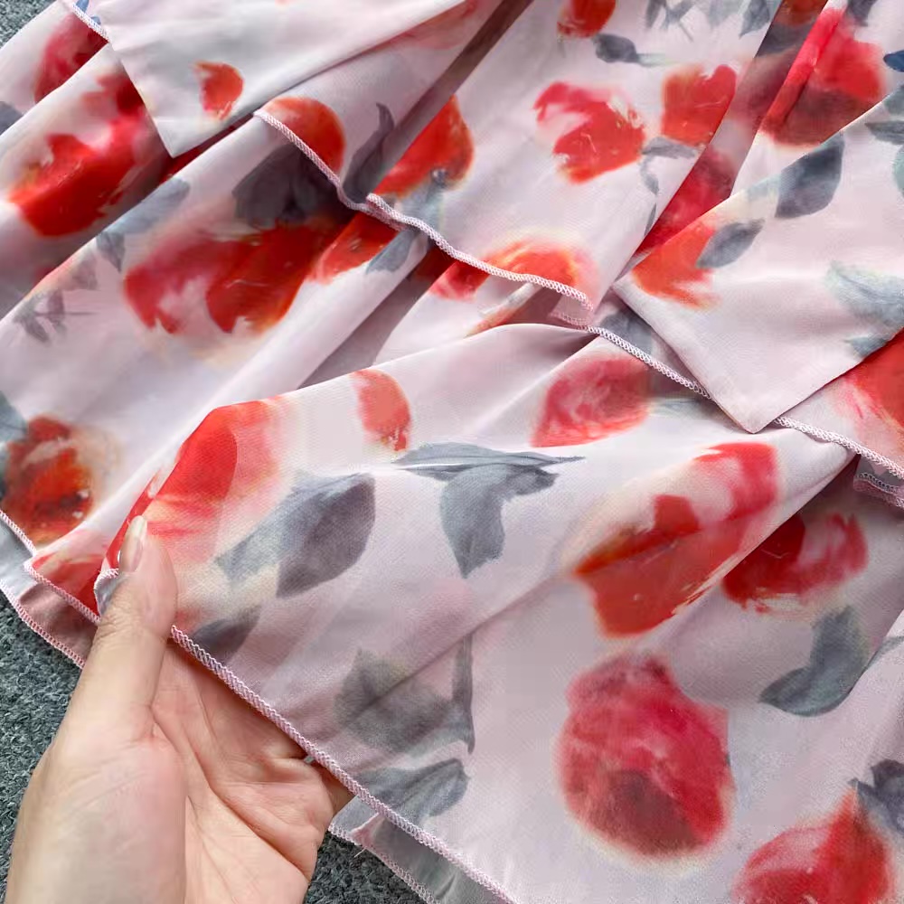 Opposite attract love floral dress CD84 image