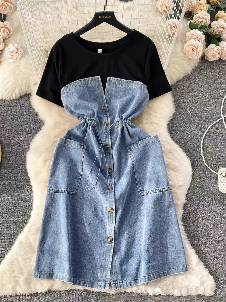 Let’s go out denim dress DD32 image