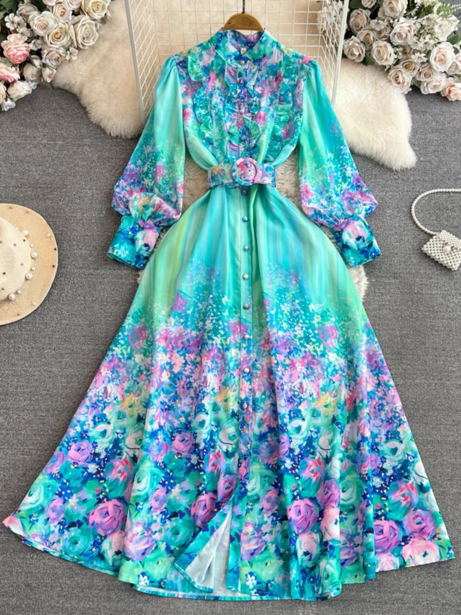 Freyer floral print dress  ED143 image