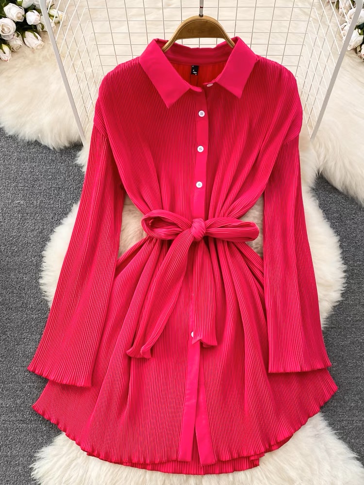 Iconic moment stretchy shirt dress SDZZ802 image