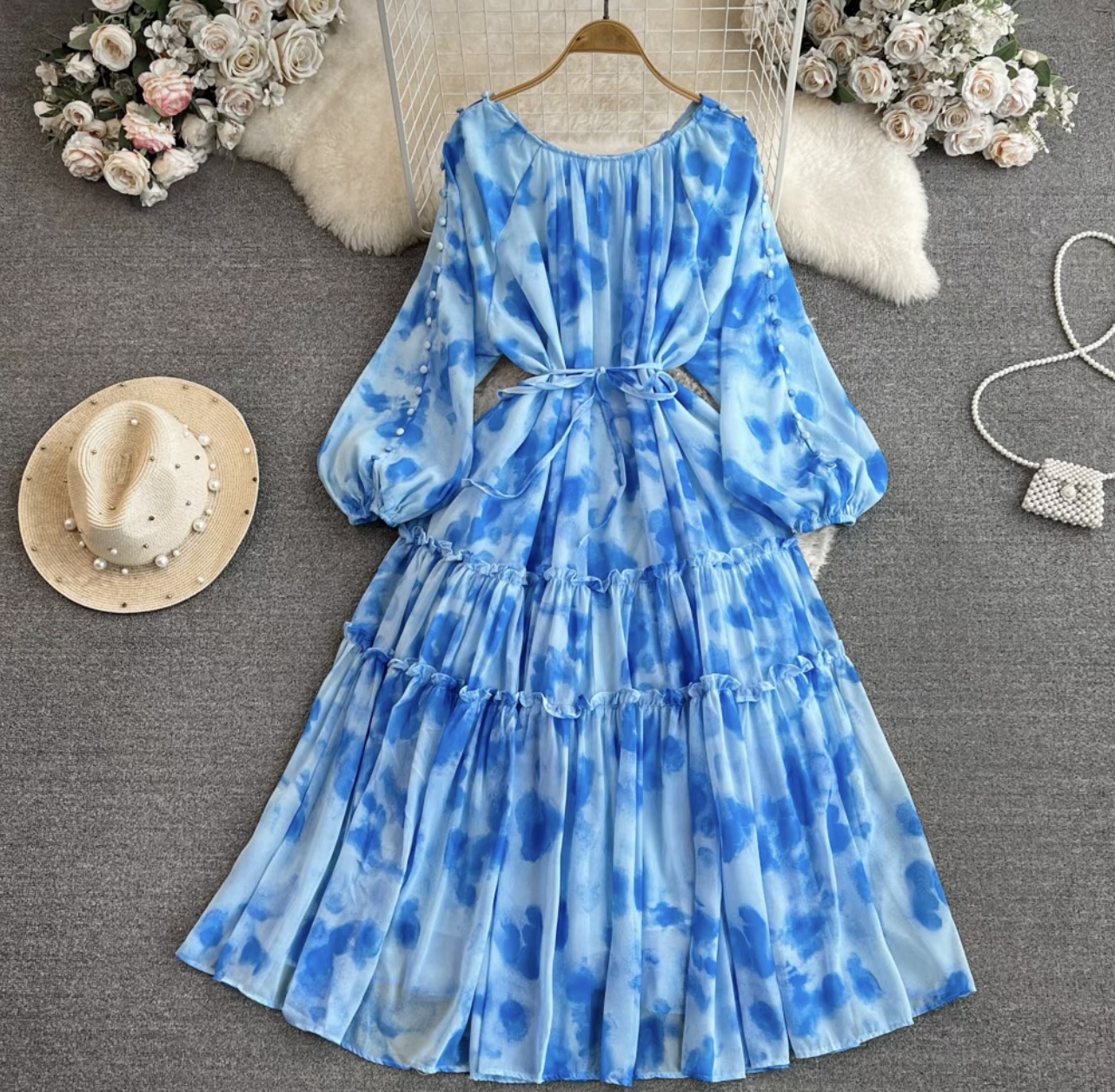 With desire floral print dress CD719 image