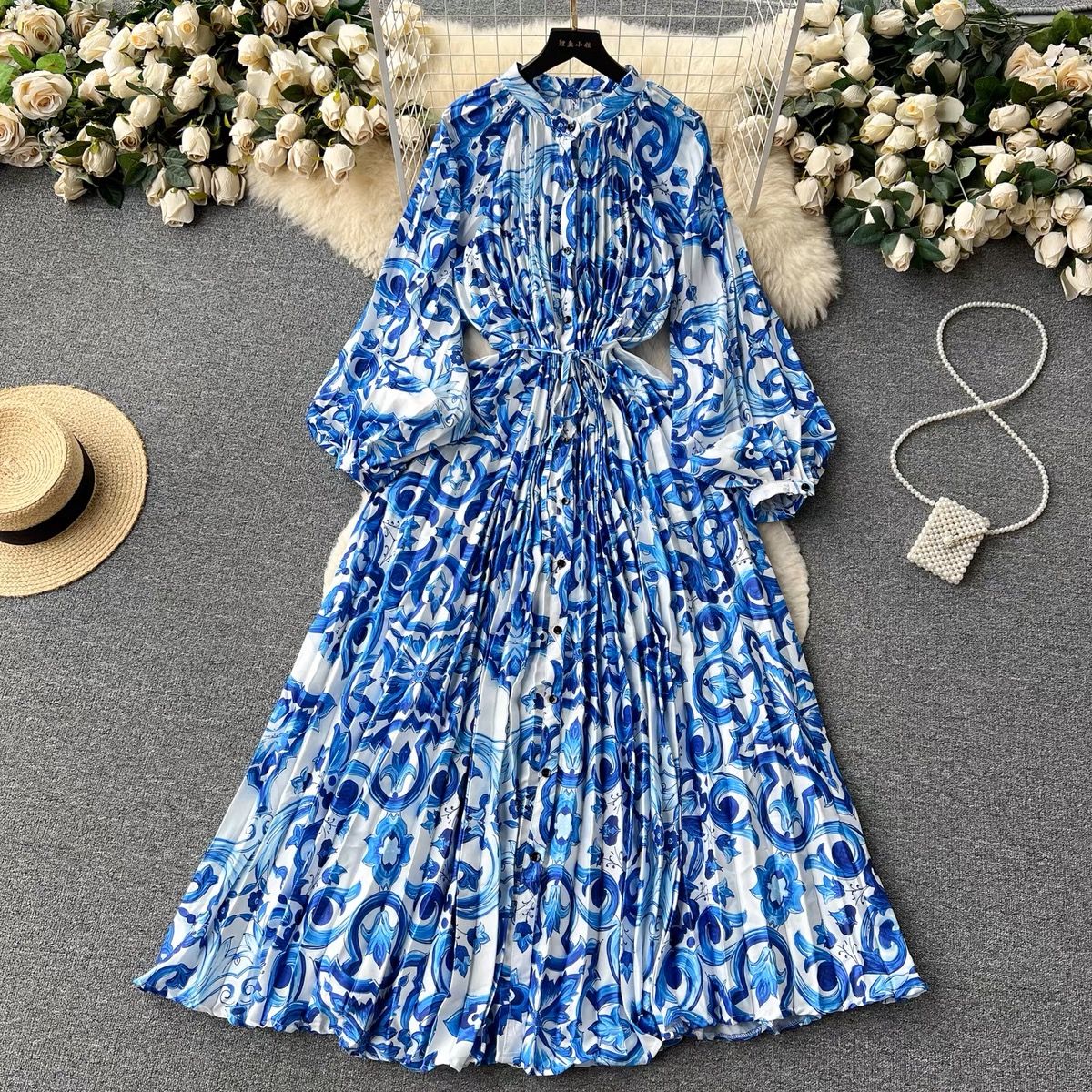 Cute but spoiled print dress FD215 image