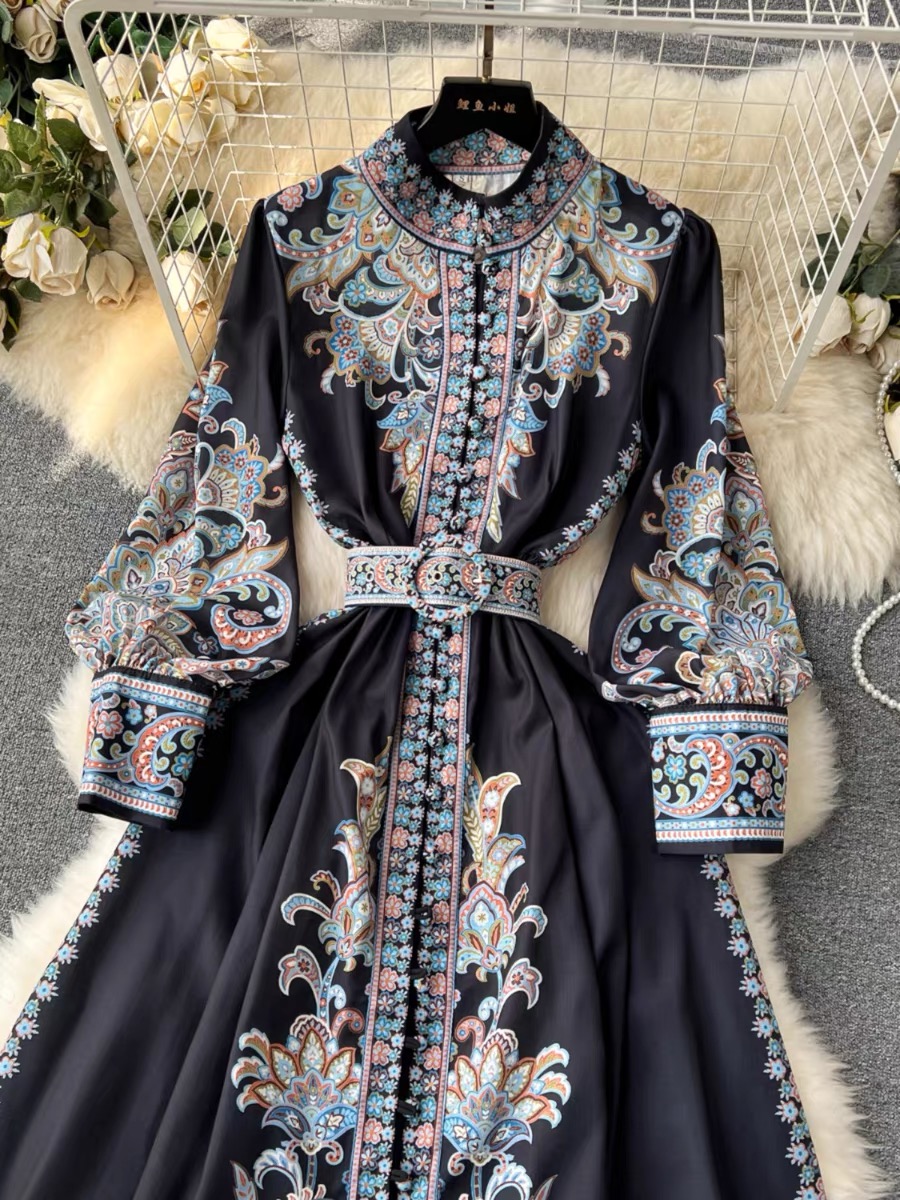 Closer to you print dress ED174 image