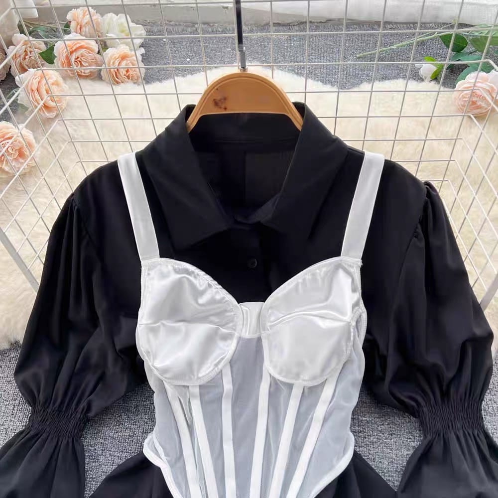 Hollywood shirt & corset set SDZZ581 image