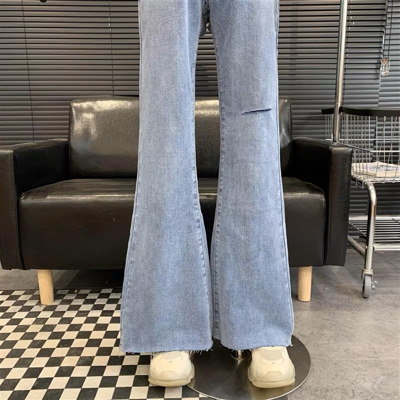 School hottie wide legs jeans image