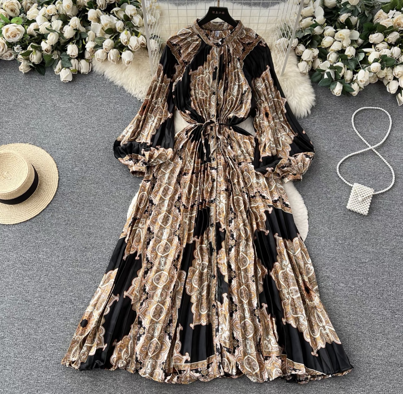 Cute but spoiled print dress FD215 image