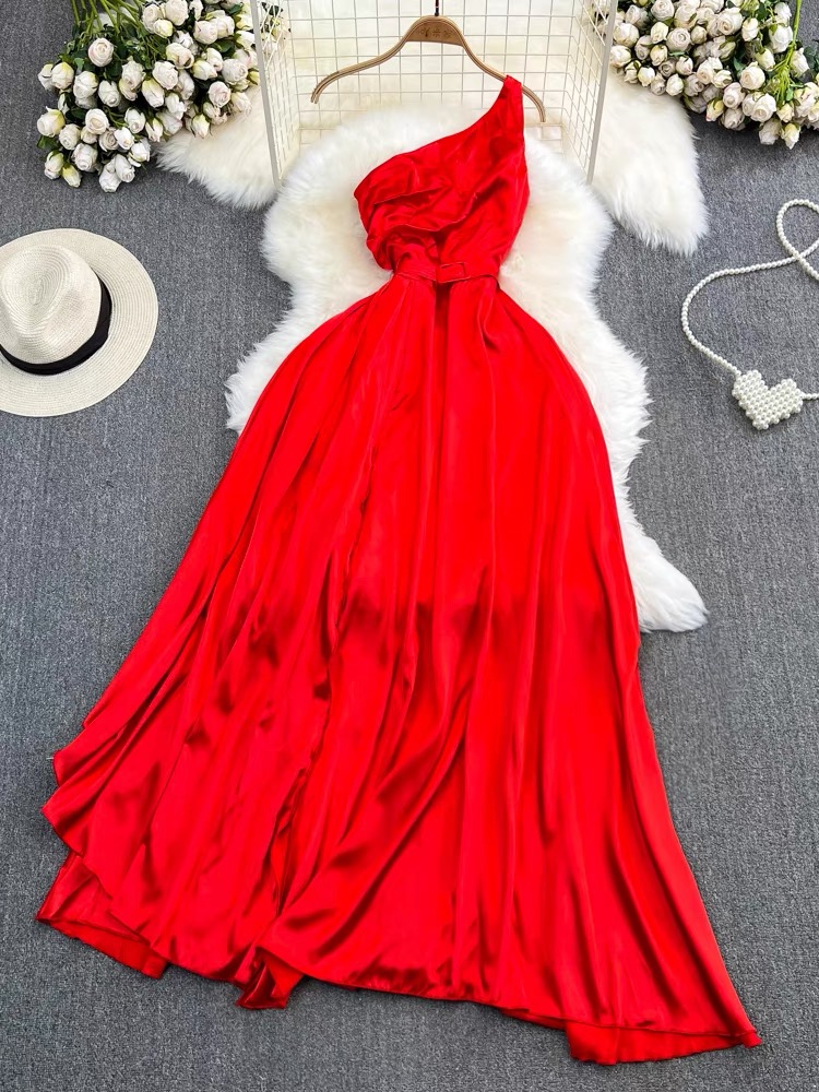 Keep glowing silk dress EVD63 image