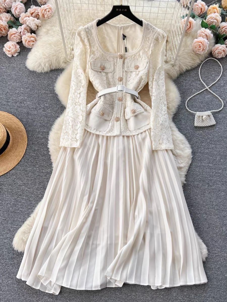 Make it known expensive lace Dress FD378 image