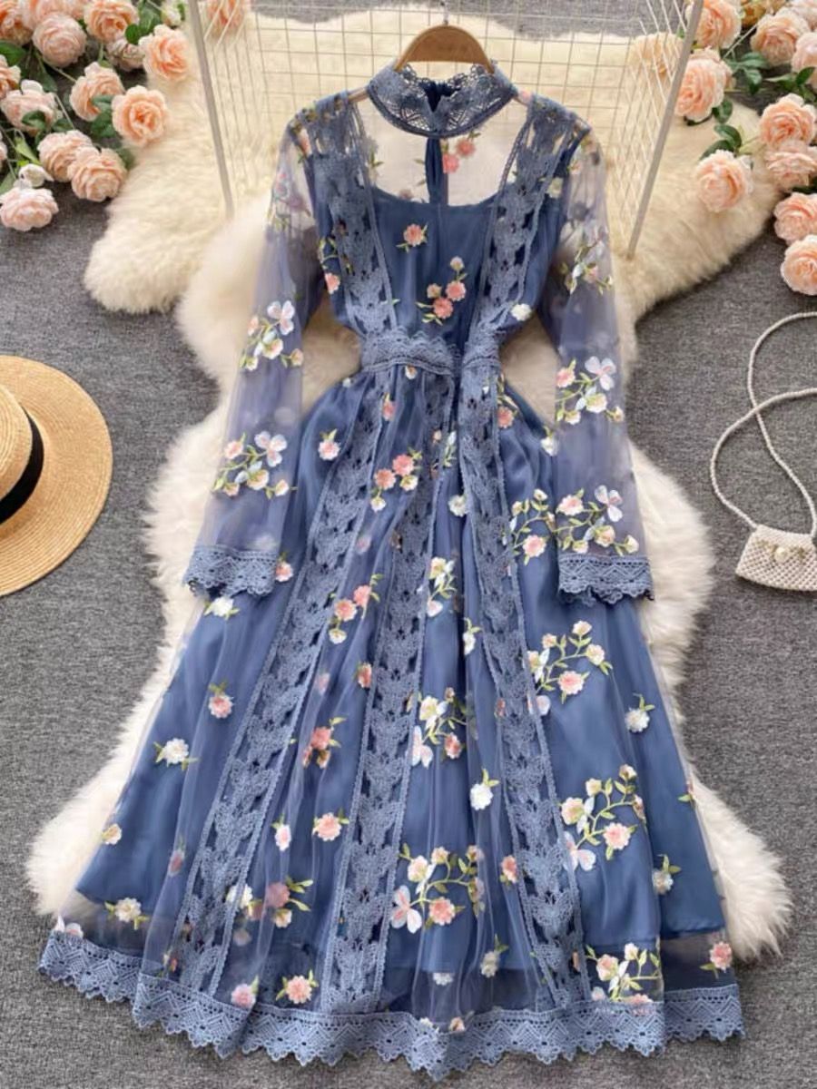 Aunty ada floral dress EVD71 image