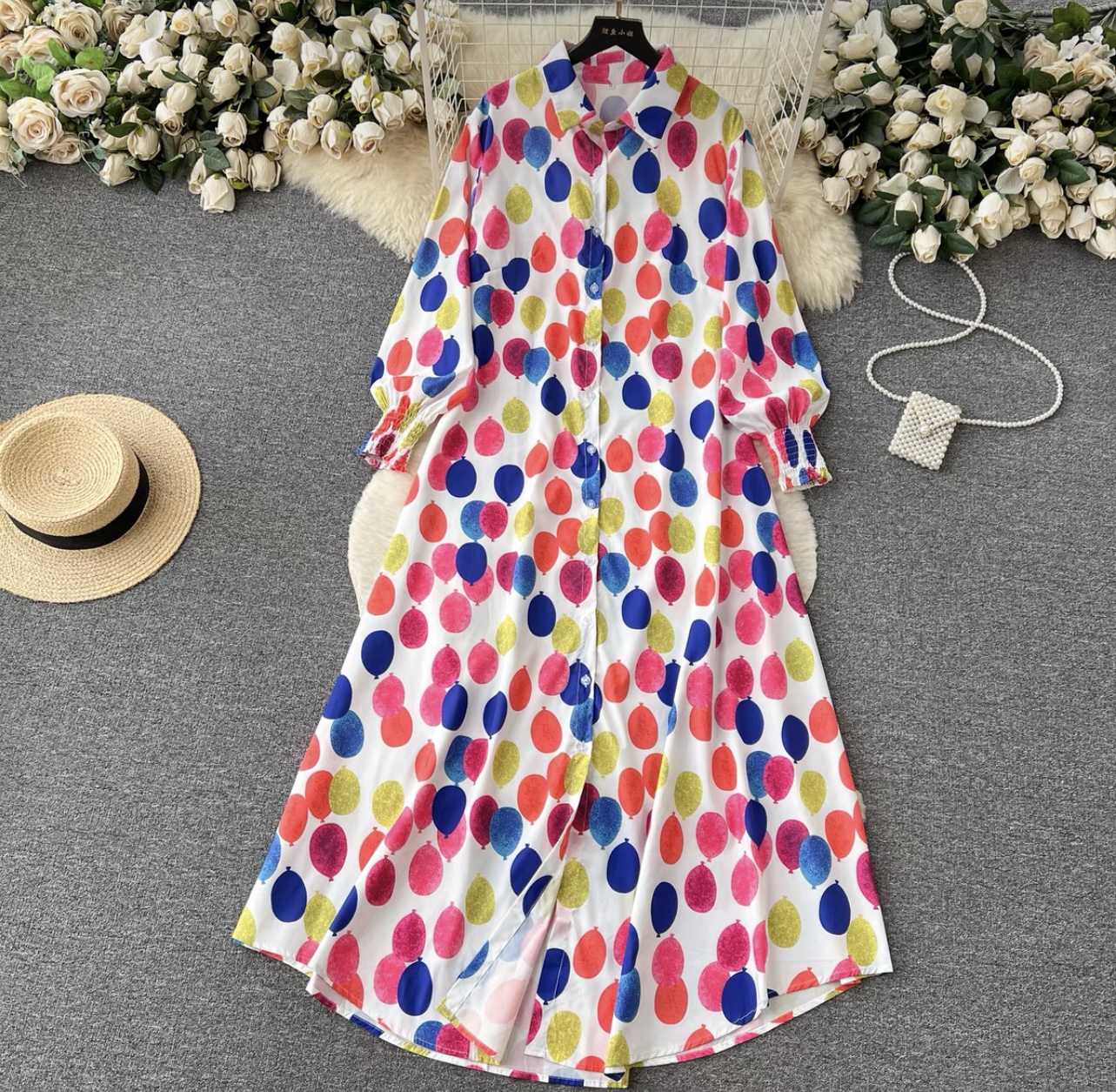 Exclusive invite shirt dress DZZ3398 image