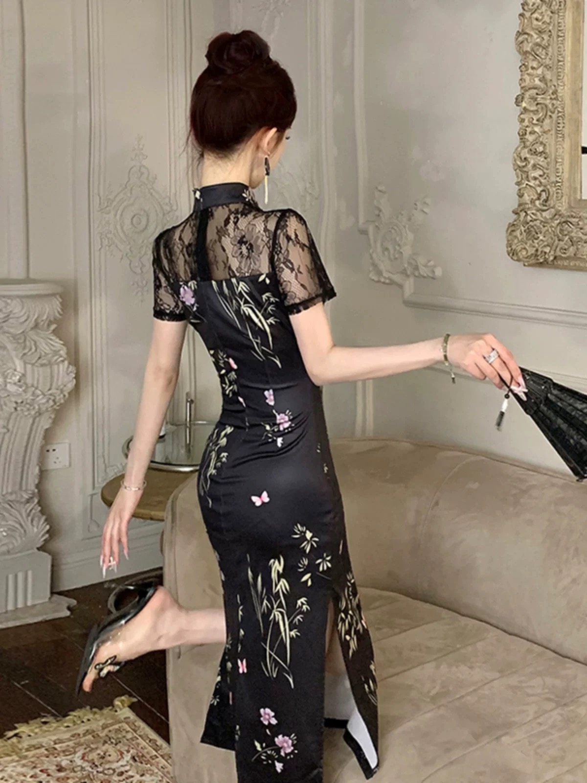 Lagos Angel qipao dress Q232 image