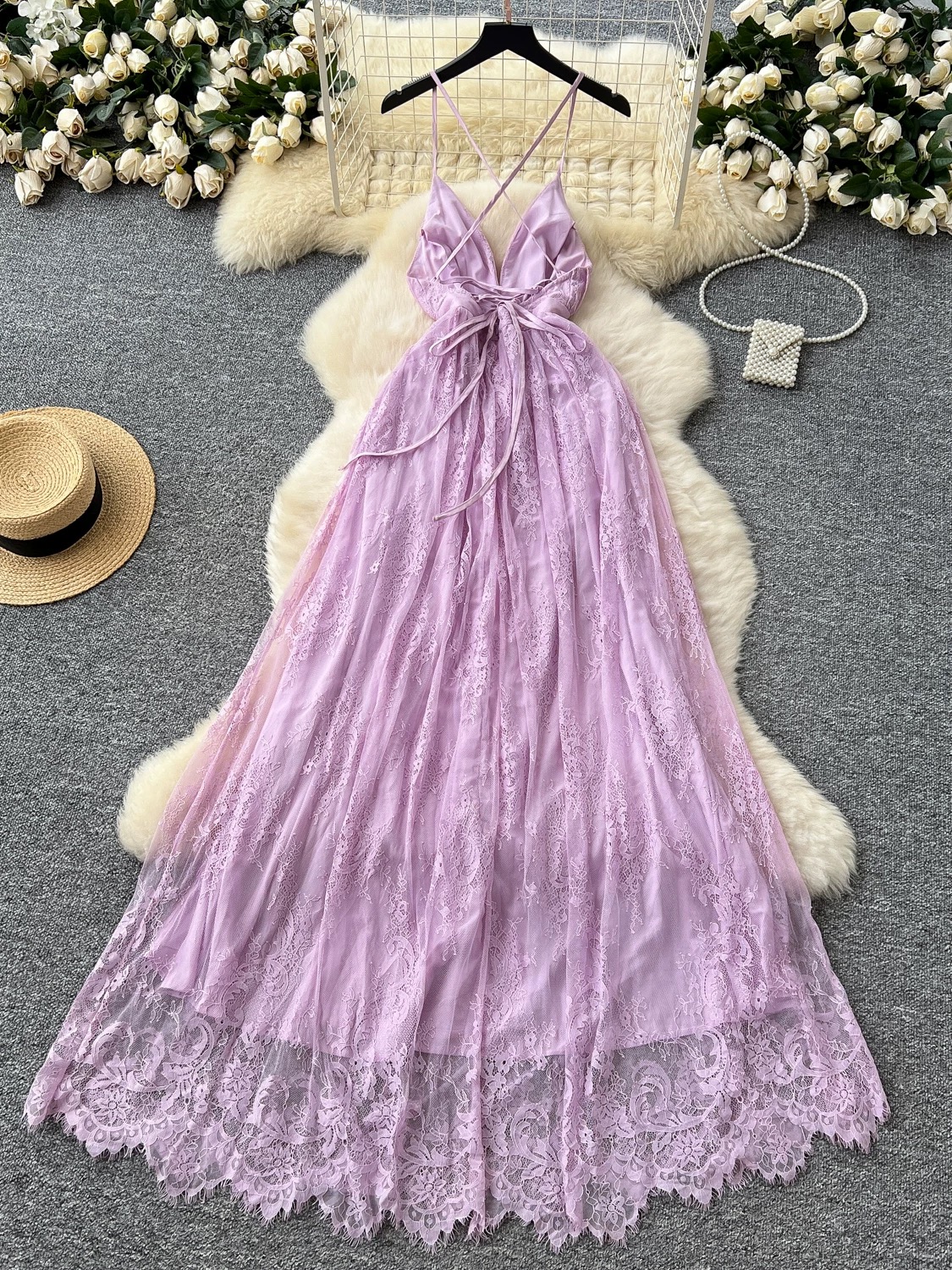 Chasing thrills lace dress FD890 image