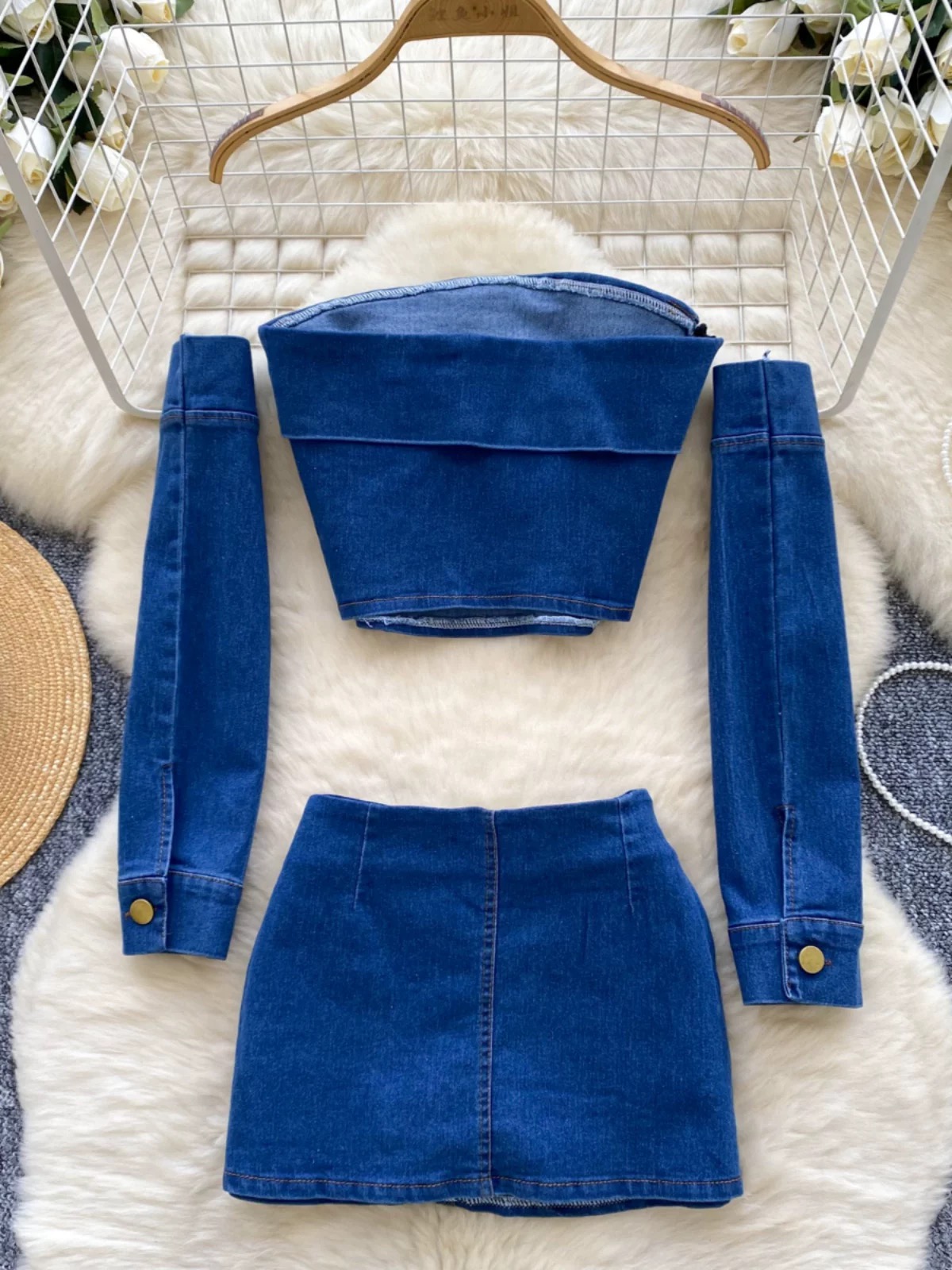 Can’t forget me denim set DTP208 image