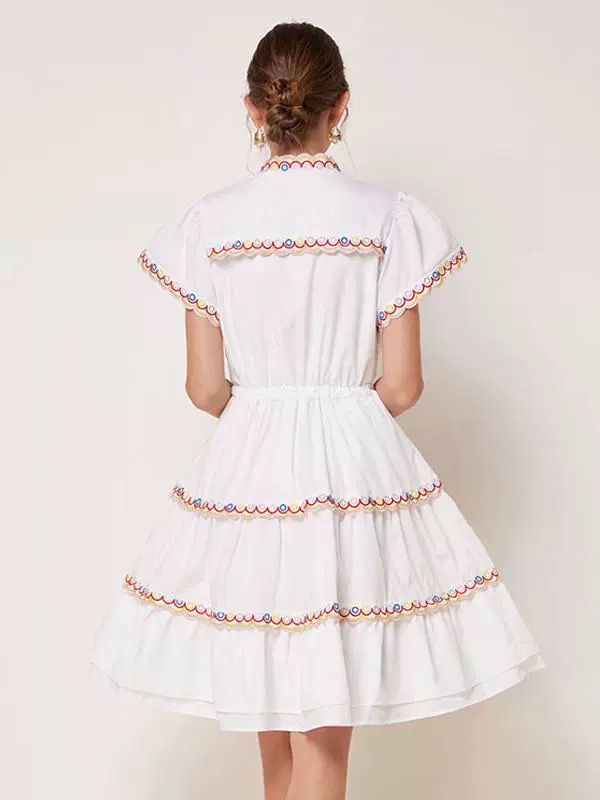 Casual feelings embroidery dress CD2078 image