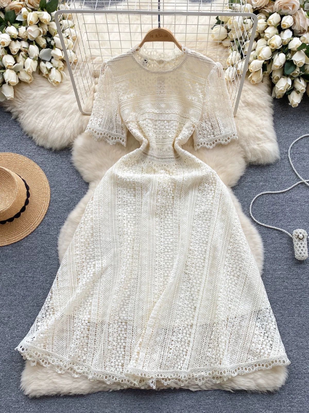 New York baby lace dress FD1121 image