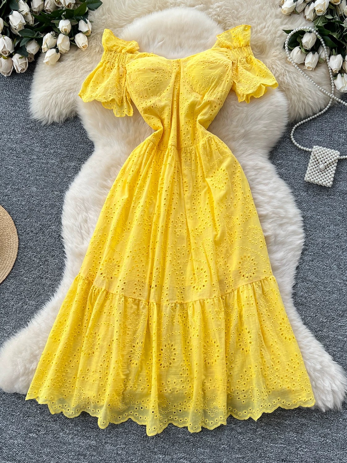 She stay shining lace dress CD153 image