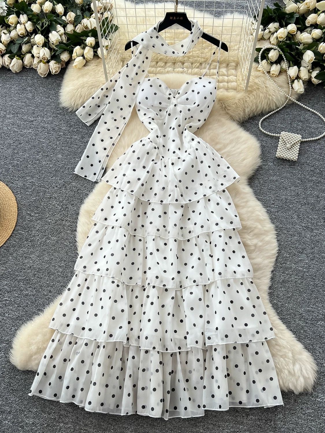 Luxury with you polka dress CD154 image