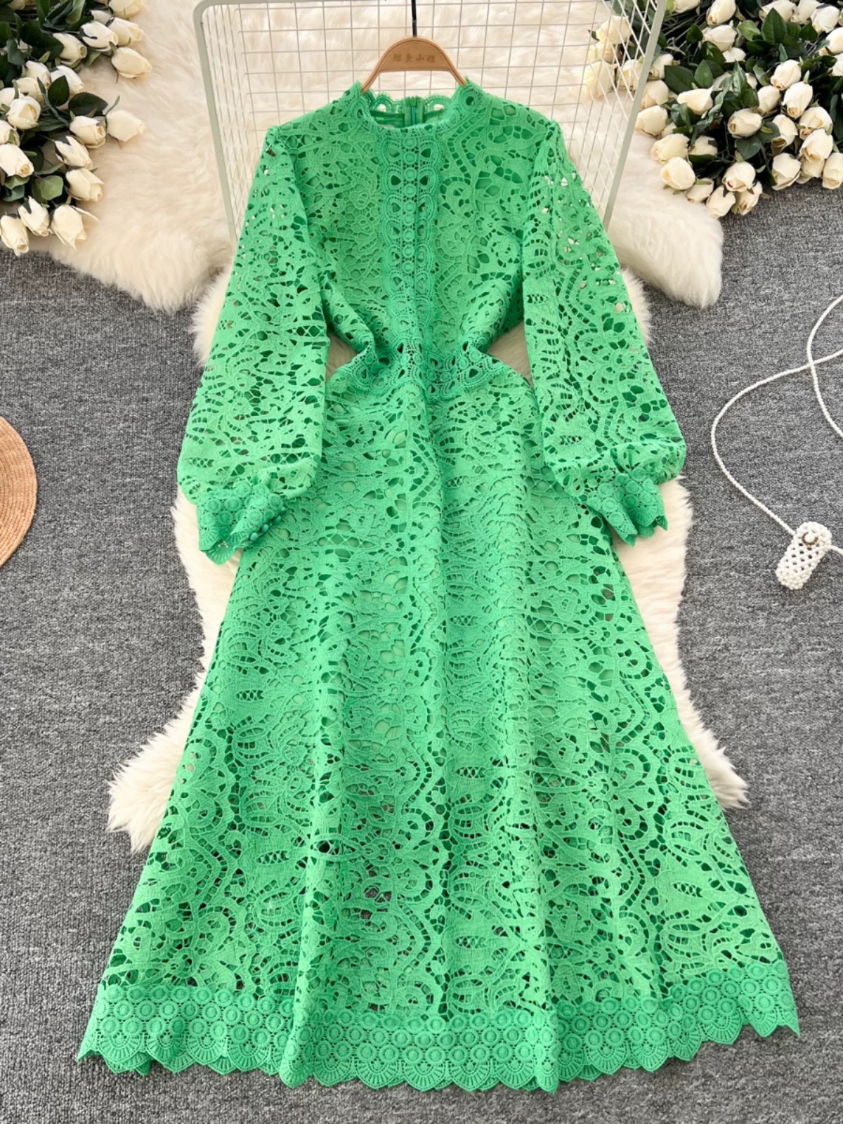 Big celebration lace dress FD645 image