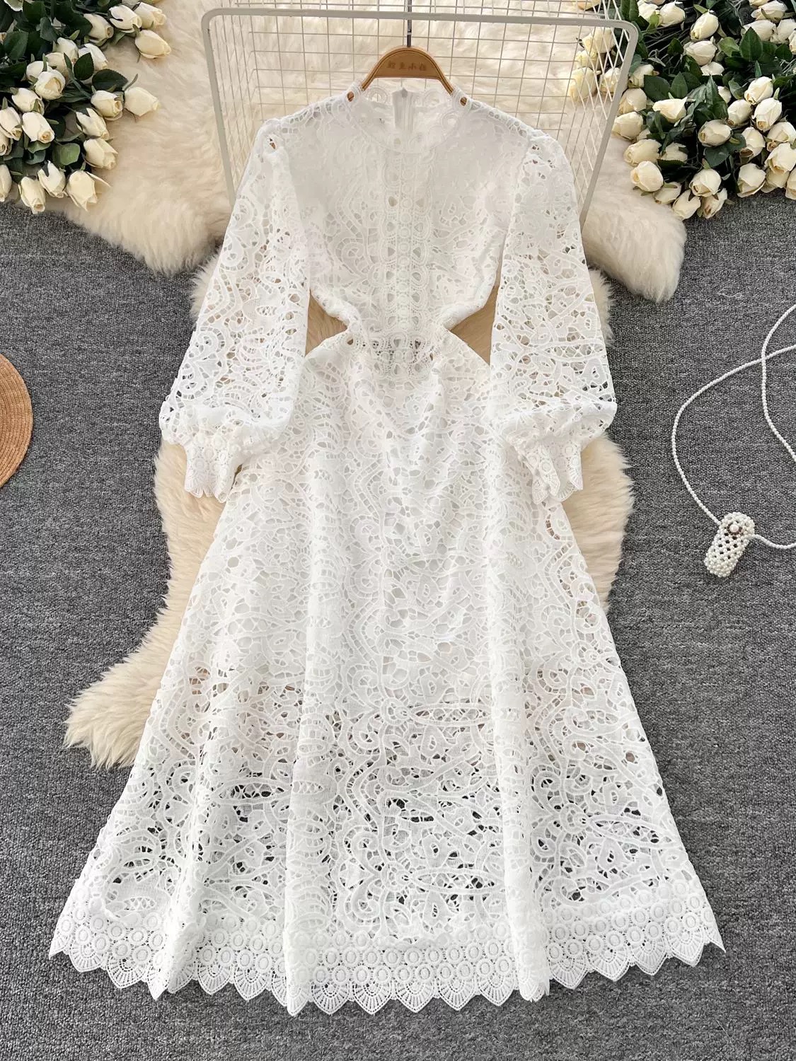 Big celebration lace dress FD645 image