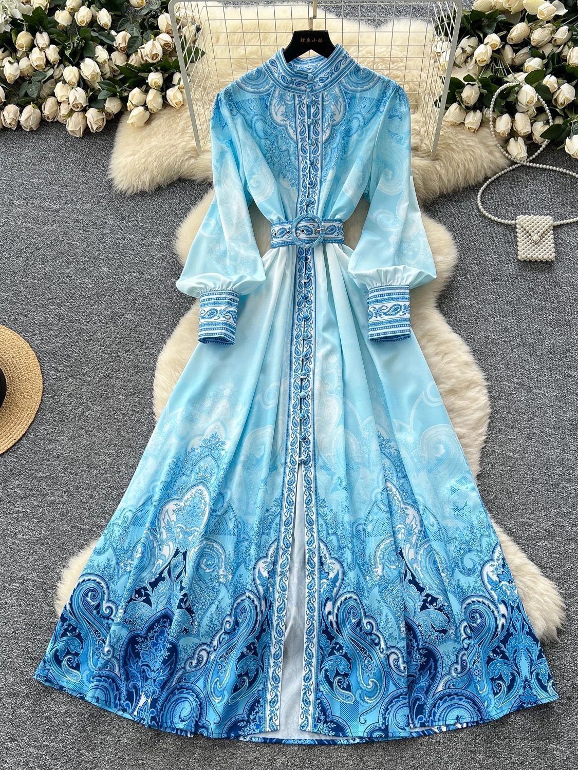 Space girl print dress ED156 image