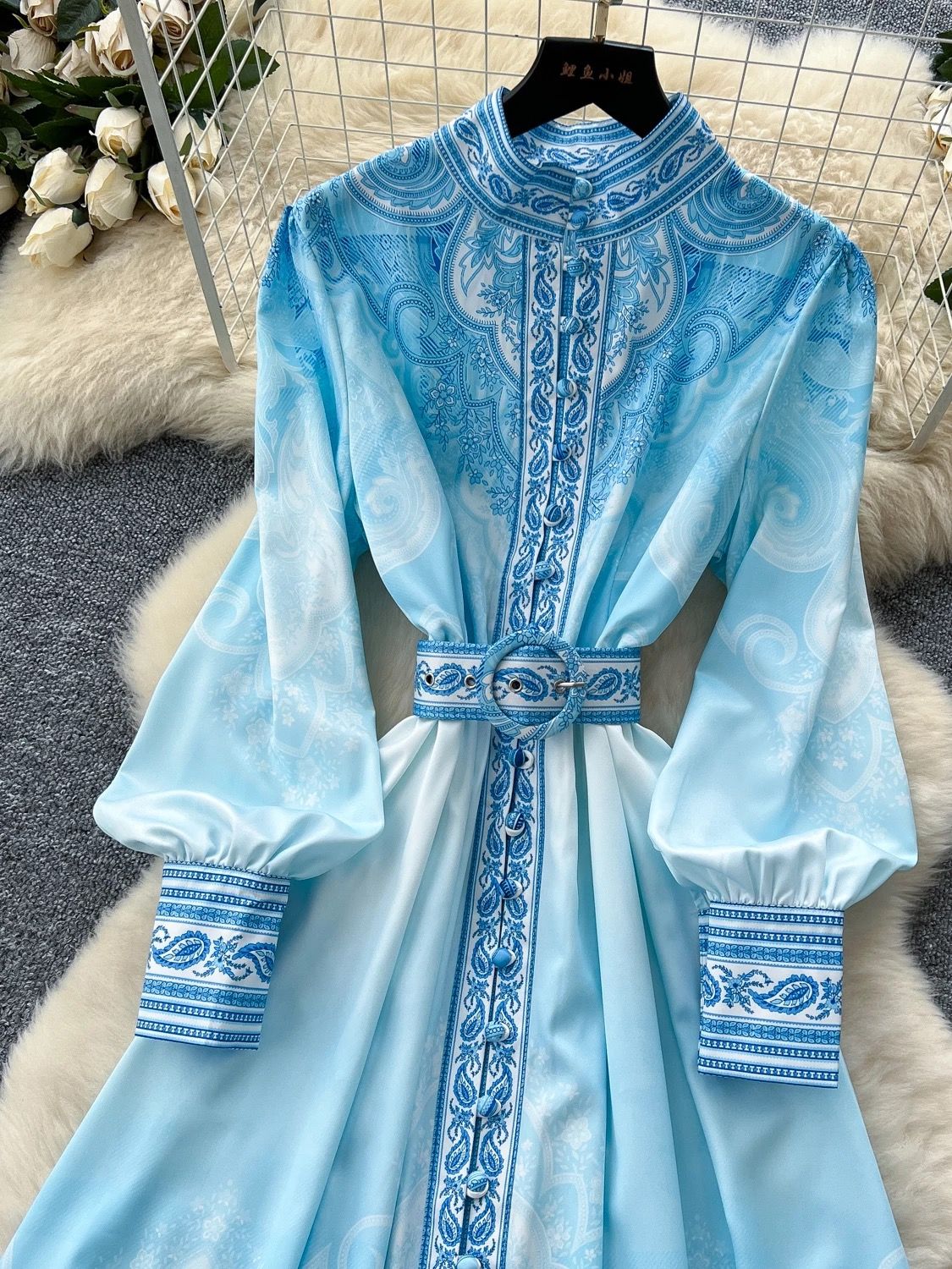 Space girl print dress ED156 image