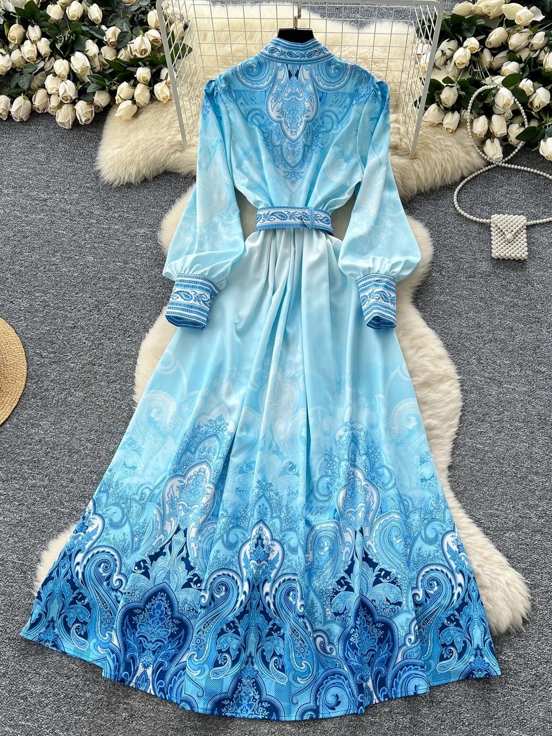 Space girl print dress ED156 image