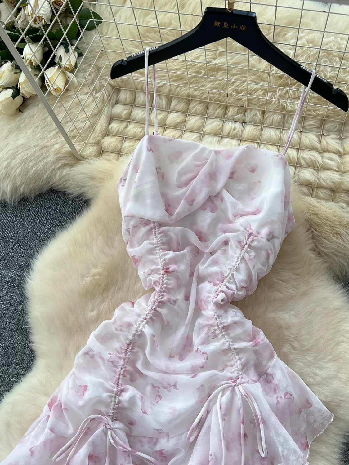 Made to shine print dress CD615 image