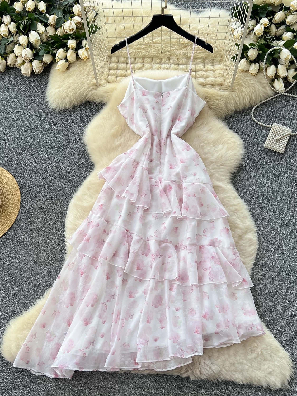 Made to shine print dress CD615 image