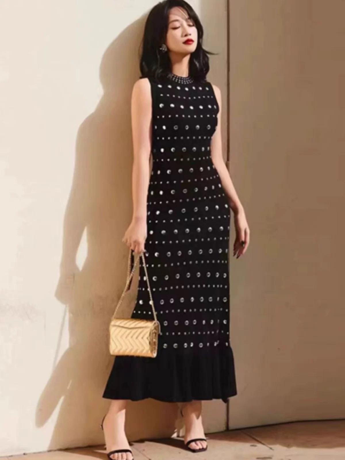 See you in Newyork embellished dress KD362 image