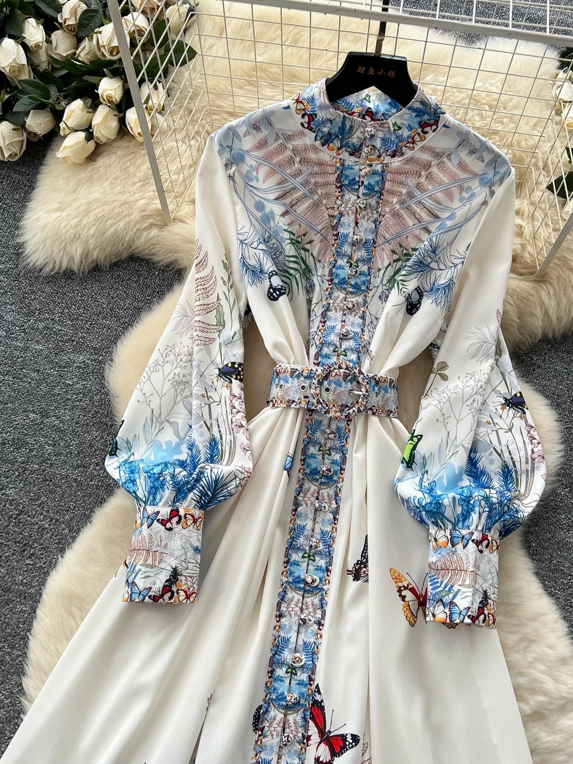 Island lover print dress ED158 image