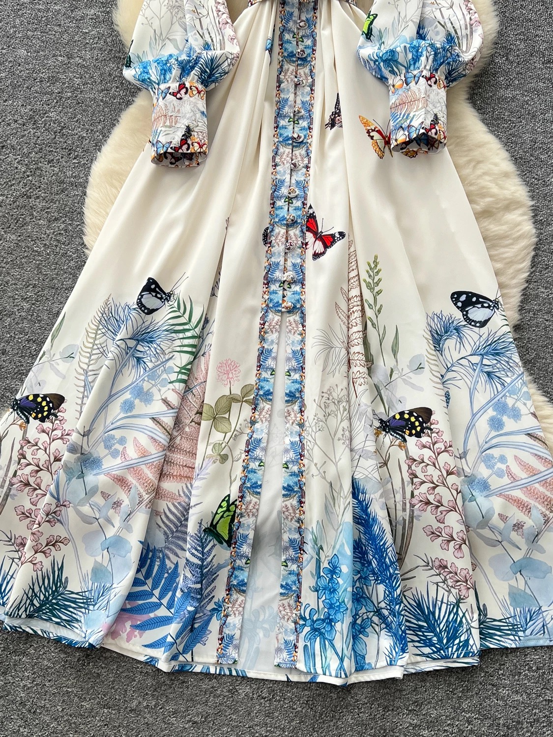 Island lover print dress ED158 image