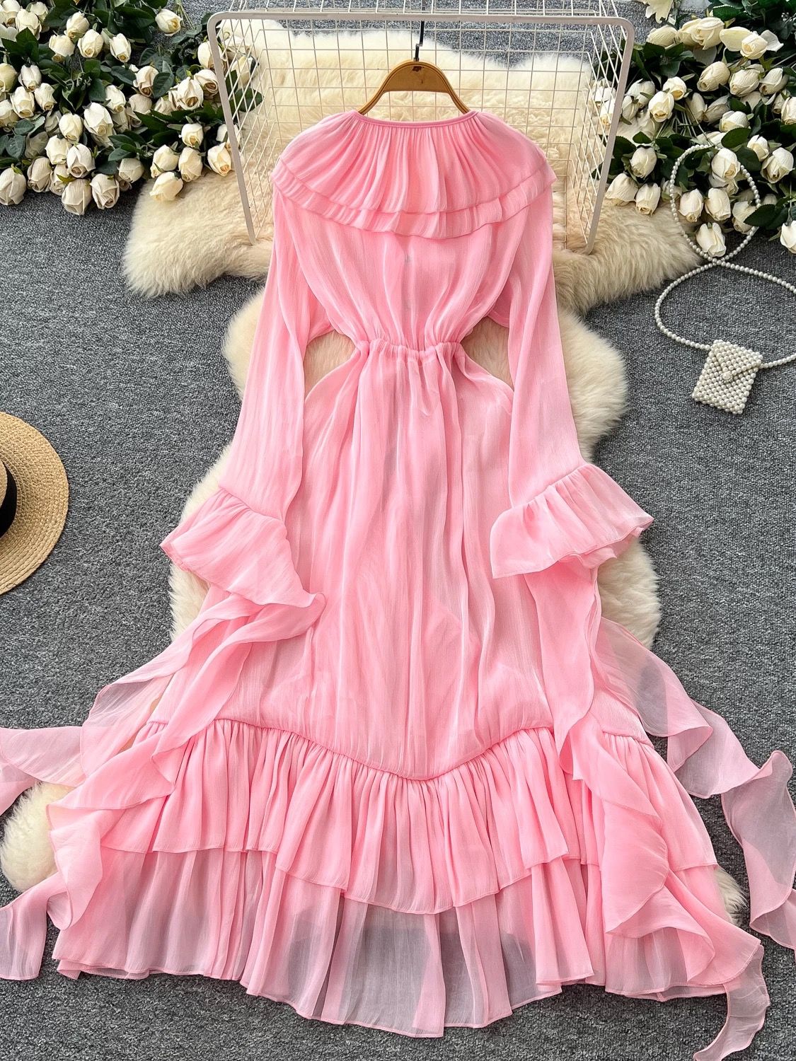 Forever a babe ruffle dress CD595 image