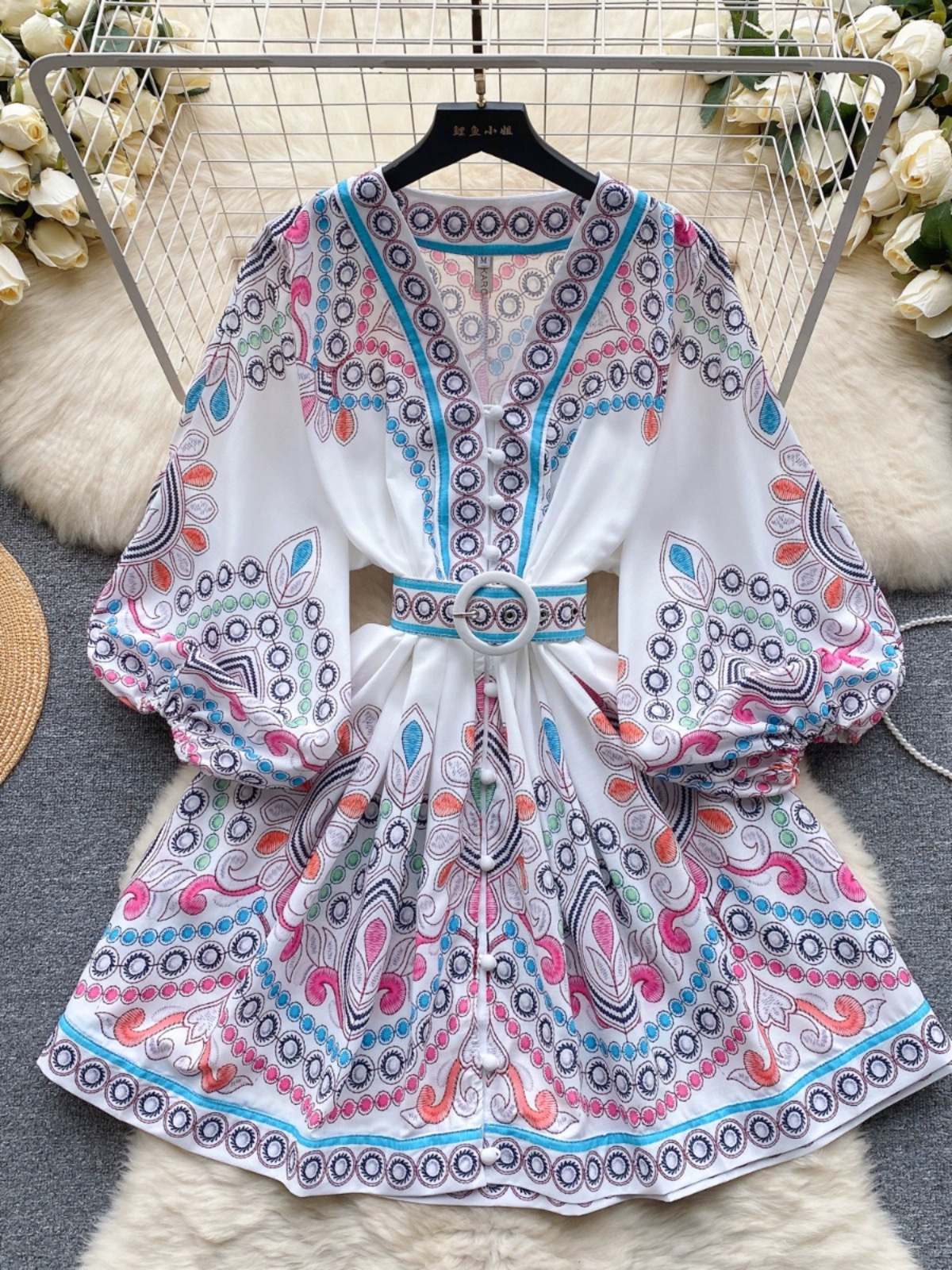 Tropical vibes dress ED281 image