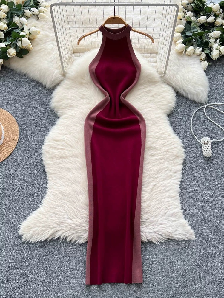 Princess material knitted dress KBC158 image