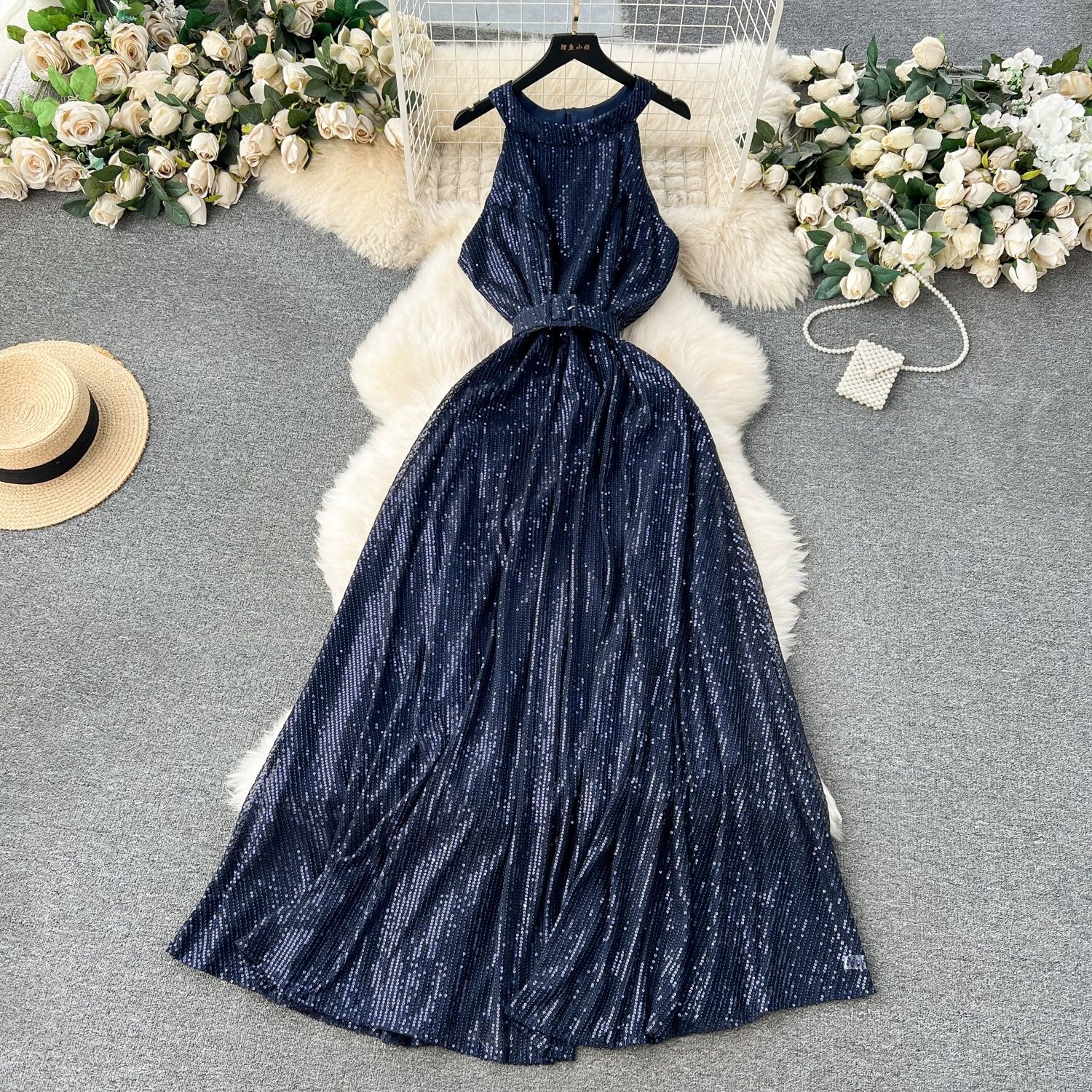 Cute and cozy sequin dress FD1162 image
