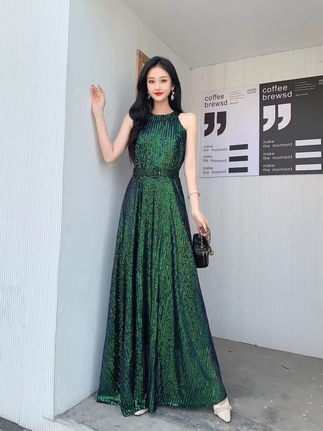 Cute and cozy sequin dress FD1162 image