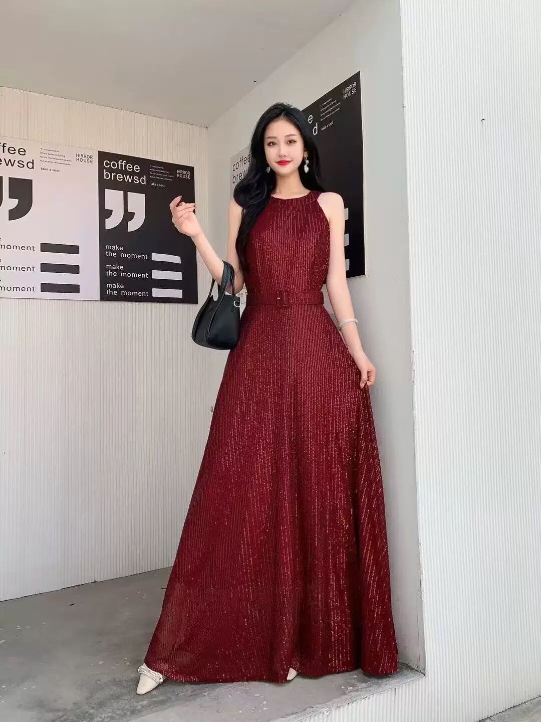 Cute and cozy sequin dress FD1162 image