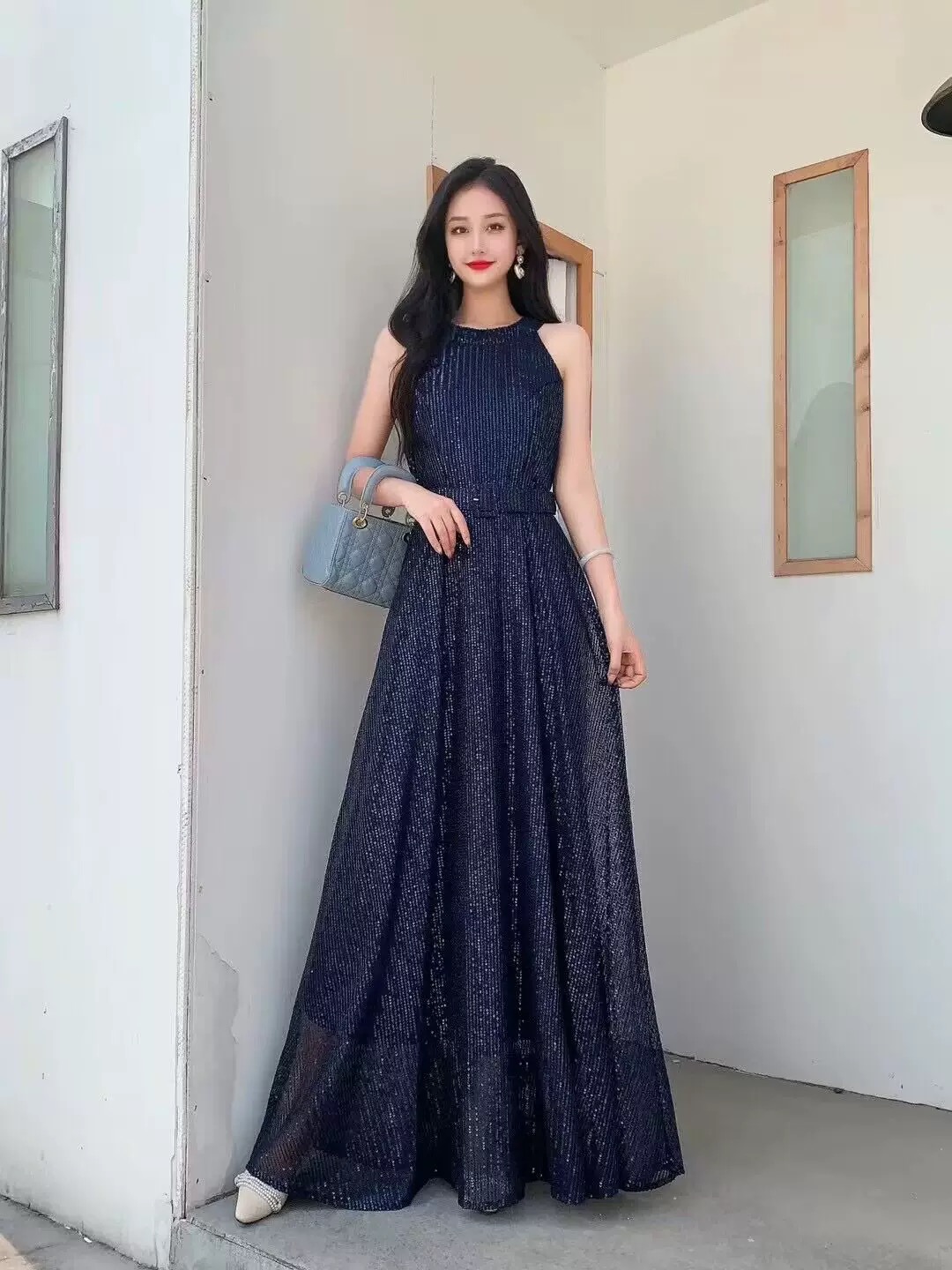 Cute and cozy sequin dress FD1162 image