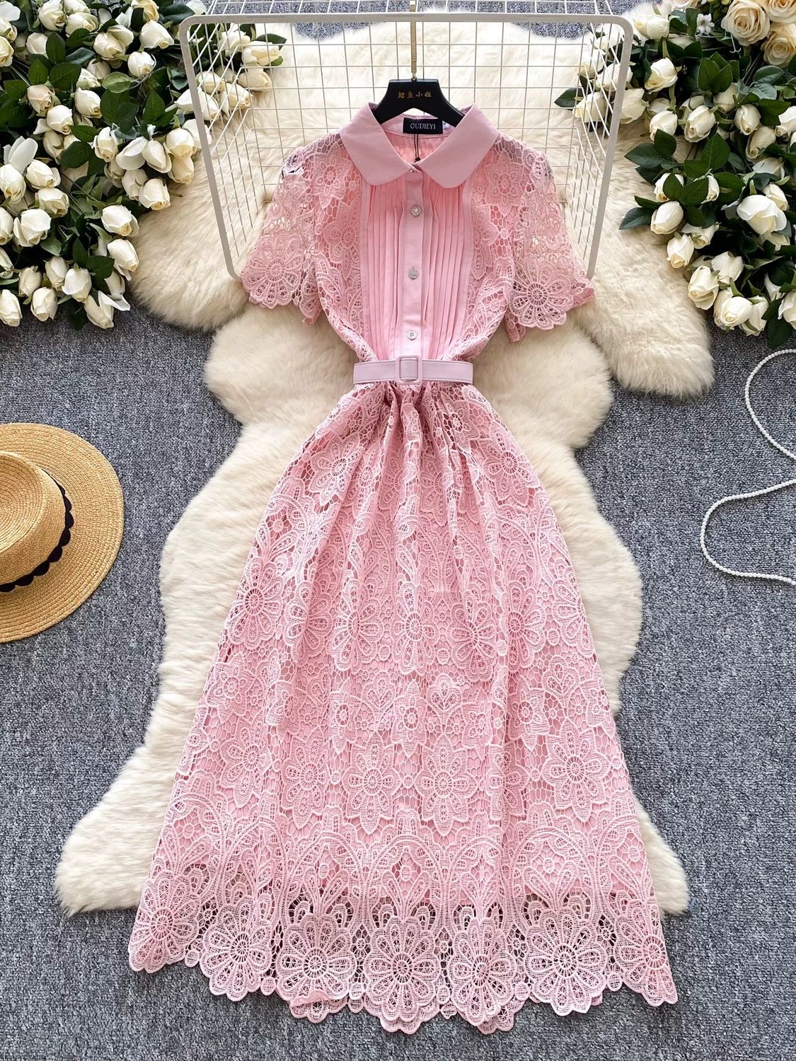 Bridal party lace dress FD393 image