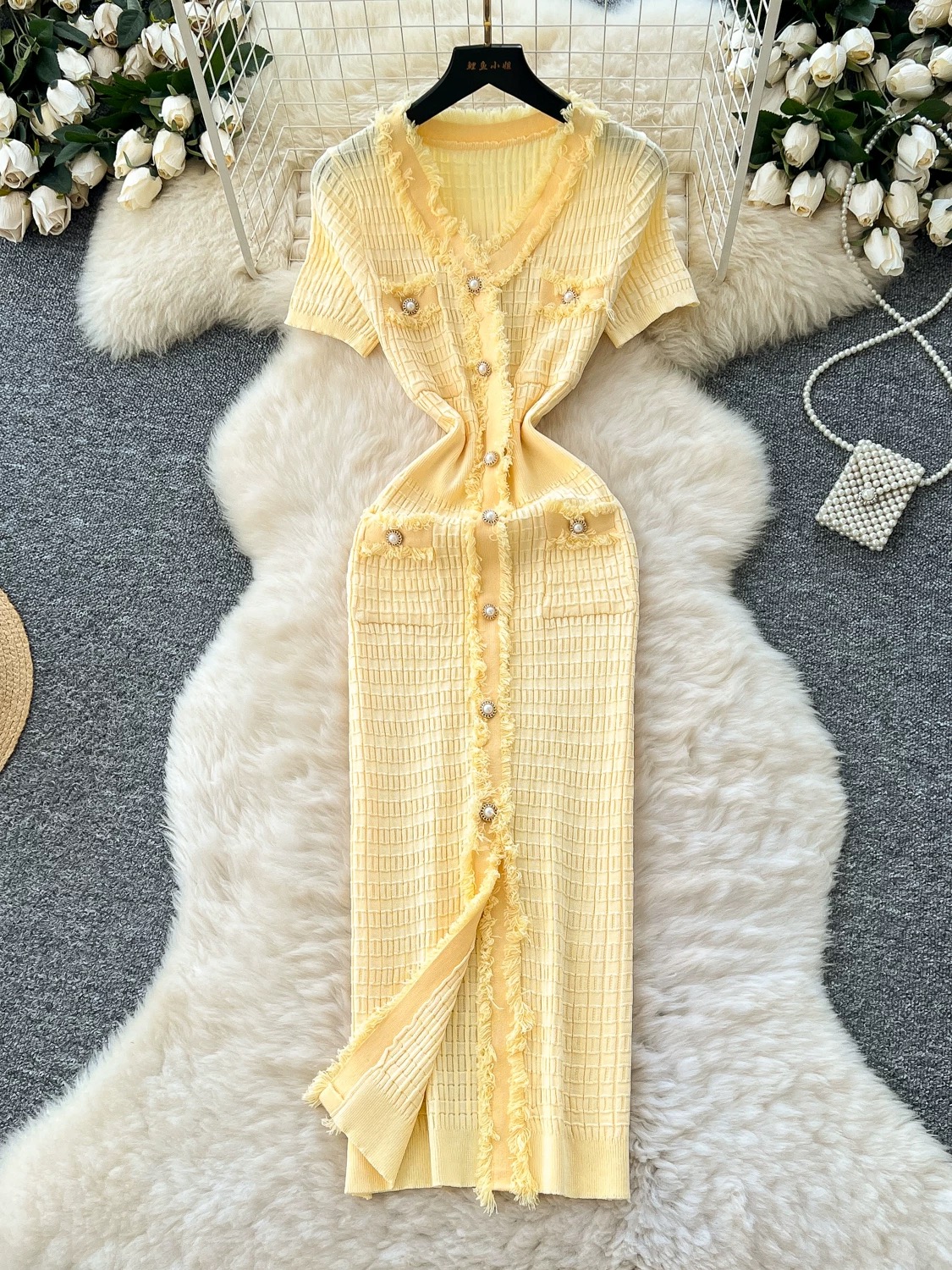 Frosted nights knitted dress KBC171 image