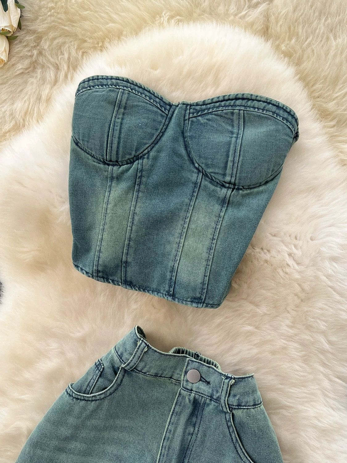 Party lover denim set DTP145 image