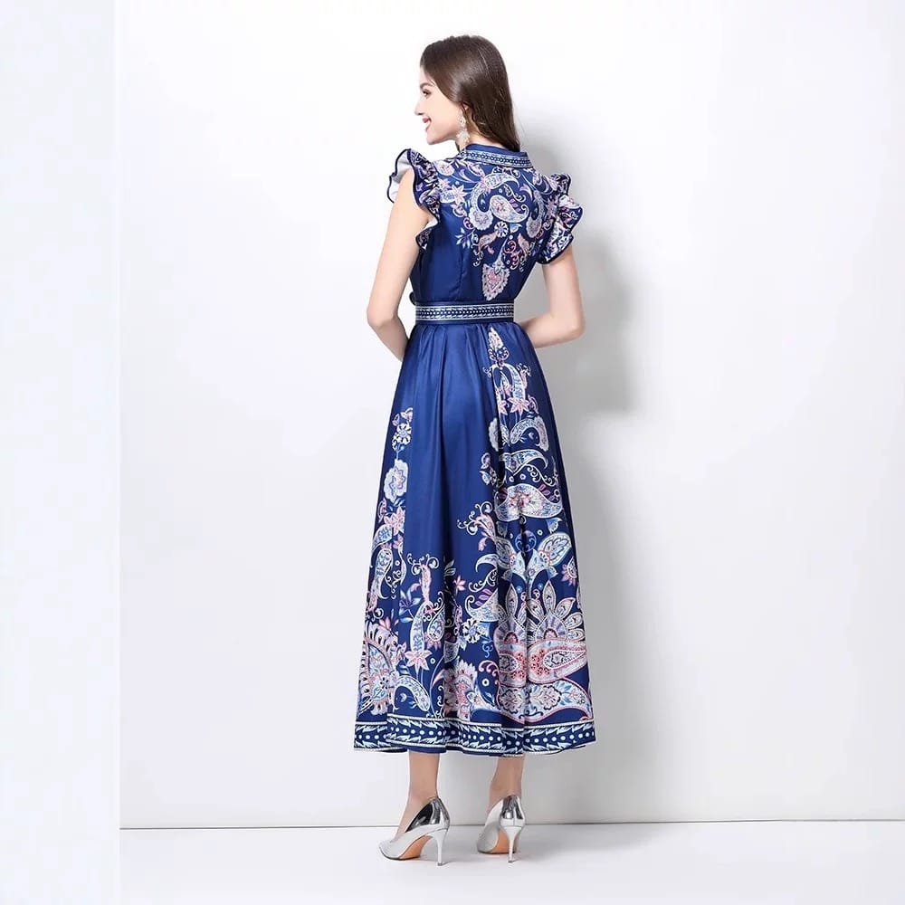 Unforgettable nights print dress ED173 image