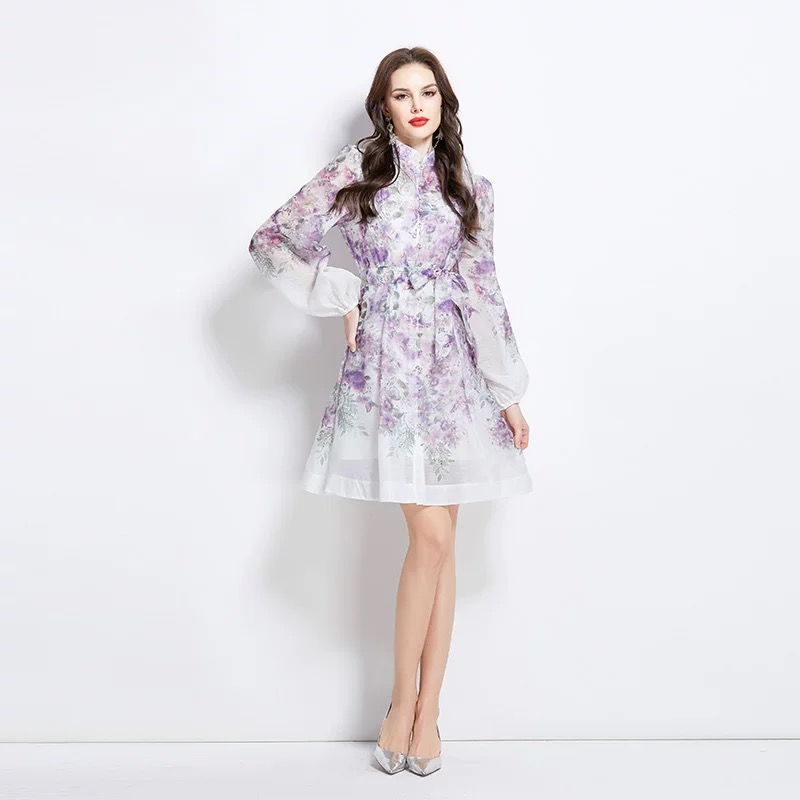 Hung up on you print dress ED170 image