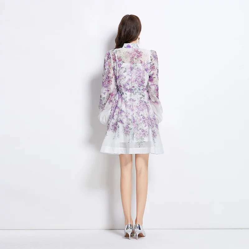 Hung up on you print dress ED170 image